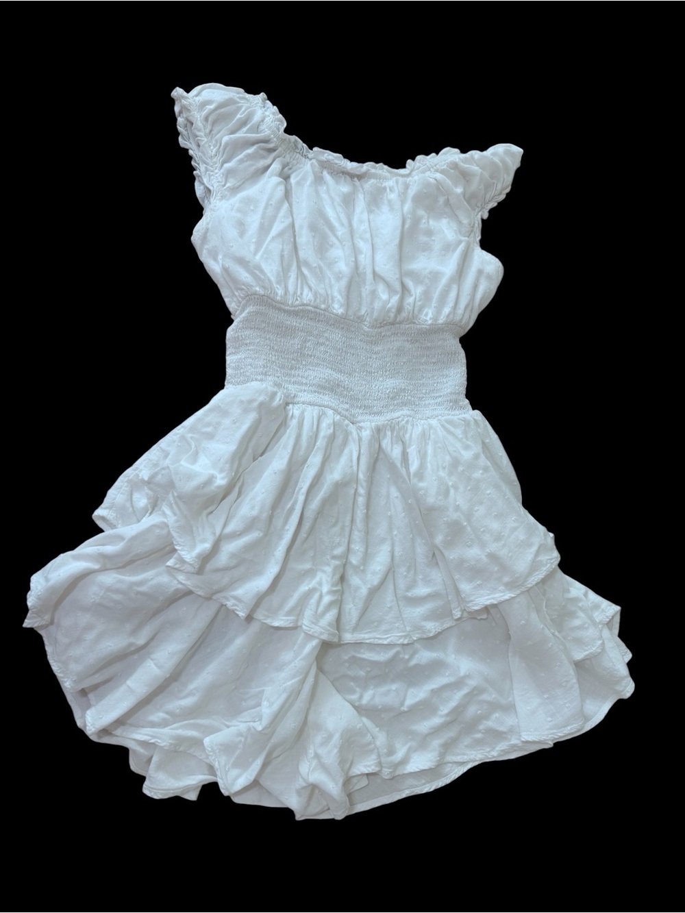 Princess Polly White Off-Shoulder Ruffle Romper - Picture 5 of 8